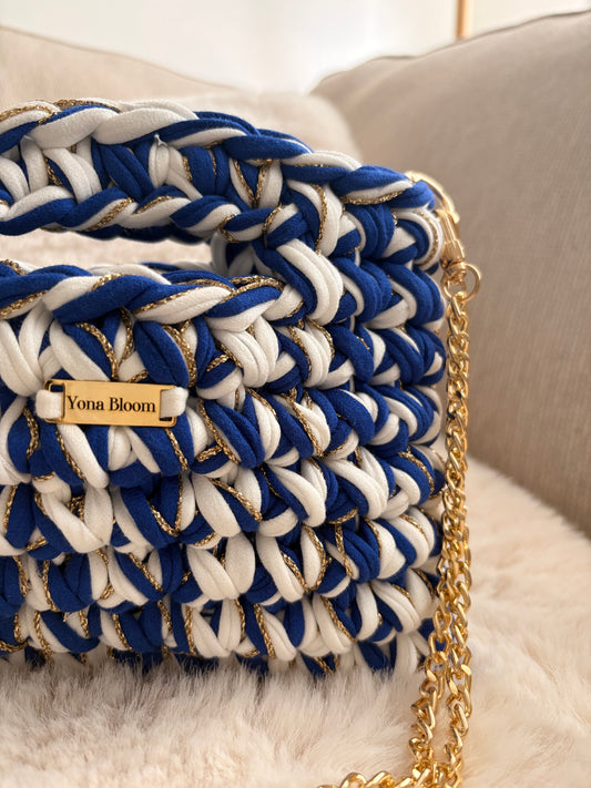 Lina - Bleu/Blanc/Or